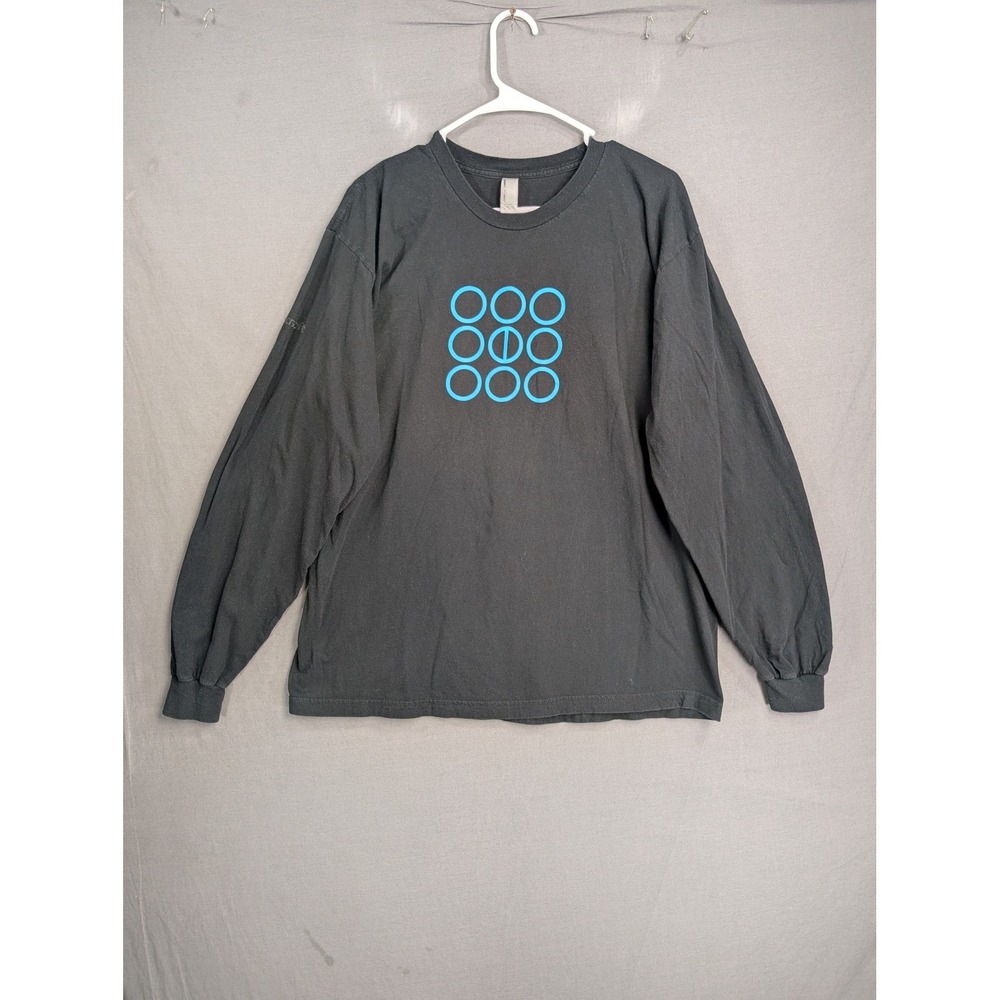 Microsoft Mens American Apparel Long Sleeve T-Shirt Black XL 8380